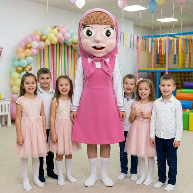 Masha Fullhead Mascot