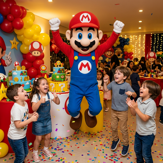 Mario la petrecere copii